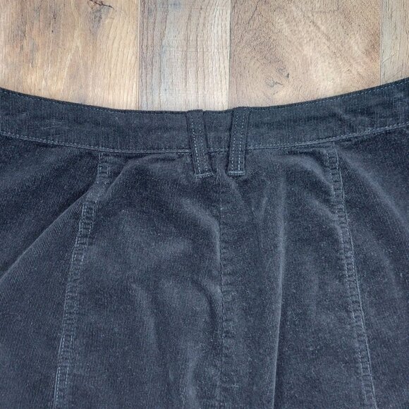 YMI Windsor Womens Size 13/31 Stretch Corduroy Black Skirt Short Button Up - Picture 10 of 10